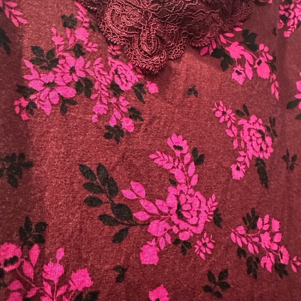 Lane Bryant Floral Lace Trim Cami - Picture 6 of 8